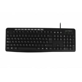 TECLADO MULTIMEDIA ACTECK ALAMBRICO AC-929806 COLOR NEGRO-ACTECK