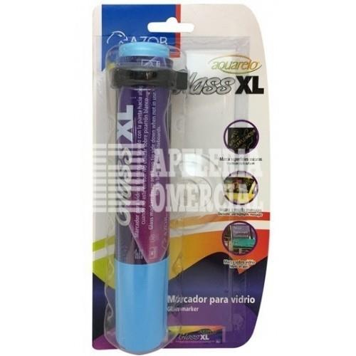 MARCADOR AQUARELO GLASS JR COLOR AZUL-AZOR