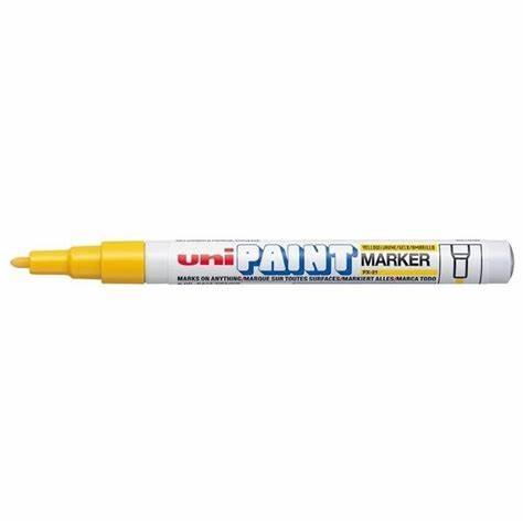 MARCADOR BASE SOLVENTE UNIPAINT 305.PX20AM1 AMARILLO BALA-AZOR