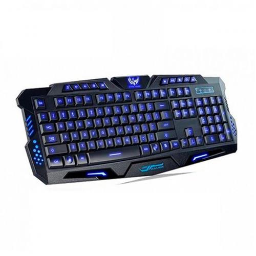 TECLADO USB ILUMINADO BROBOTIX 420028 RGB TRICOLOR-BROBOTIX