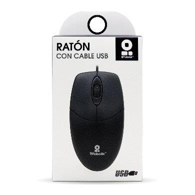 MOUSE BROBOTIX 497202 ALAMBRICO NEGRO-BROBOTIX