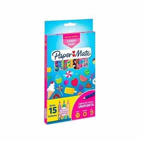 COLORES PAPER MATE 2049483 DE MADERA 15 COLORES-BEROL