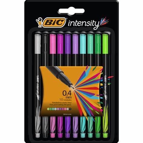 PLUMINES BIC INTENSITY BLISTER C/10-BIC