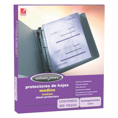 PROTECTOR WILSON JONES CARTA MEDIO POLIPROPILENO 10 PZAS-ACCO