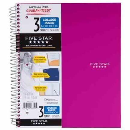 CUADERNO PROFESIONAL FIVESTAR ACCO DE RAYA CON 200 HOJAS-ACCO