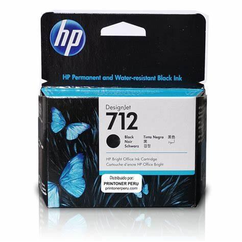 CARTUCHO DE TINTA HP 712 INYECCION TERMICA DE TINTA NEGRO-HP