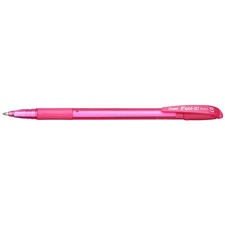 BOLIGRAFO ROSA MEDIANO 0.7 MM REDONDO PENTEL BX427P CON CLIP 1 PIEZA-PENTEL