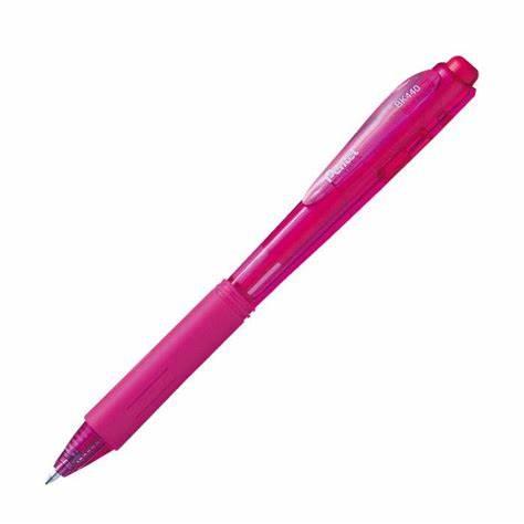 BOLIGRAFO ROSA MEDIANO 0.7 MM REDONDO PENTEL BX480P RETRACTIL 1 PIEZA-PENTEL