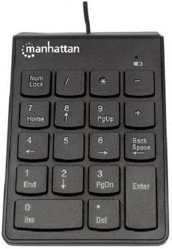 TECLADO NUMERICO USB NEGRO-MANHATTAN