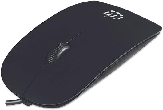 MOUSE ECONOMICO USB NEGRO-MANHATTAN