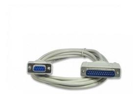 CABLE NULL MODEM DB9H-DB25M 1.8M P/MINIP-MANHATTAN