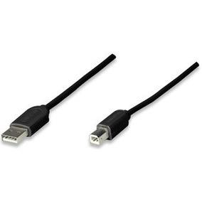 CABLE USB A-B P/IMPRESORA 1.8 MTS. NEGRO-MANHATTAN