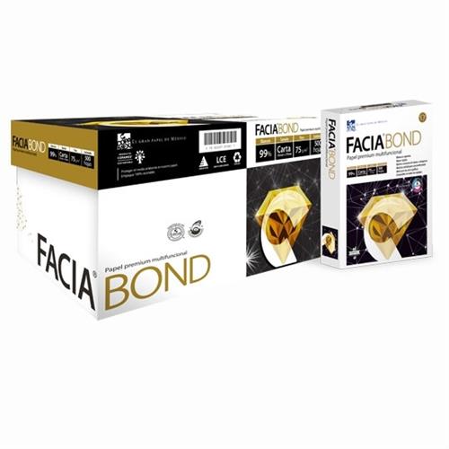 CAJA PAPEL BLANCO CARTA COPAMEX FACIA BOND 75GRS BLANC 99 8.5 X 11´´ 10PAQ C/500 HOJAS-COPAMEX