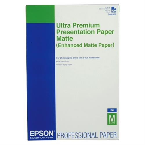 PAPEL ENHANCED MATTE PAPER BLANCO A3 EPSON 250GRS 8.5 X 11´´ 1 PAQ CON 100 HOJAS-EPSON