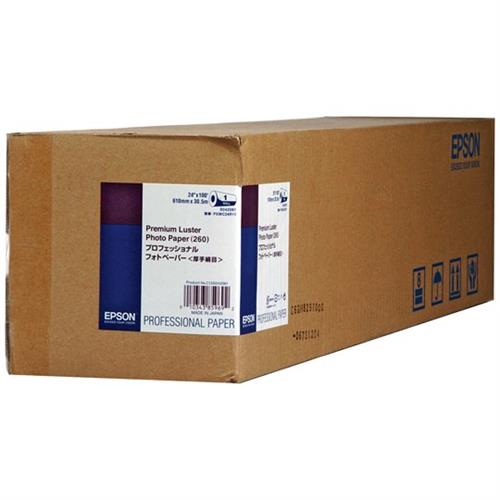 PAPEL PREMIUM LUSTER BLANCO ROLLO EPSON 260GRS 24 X 100´´ 1 ROLLO-EPSON