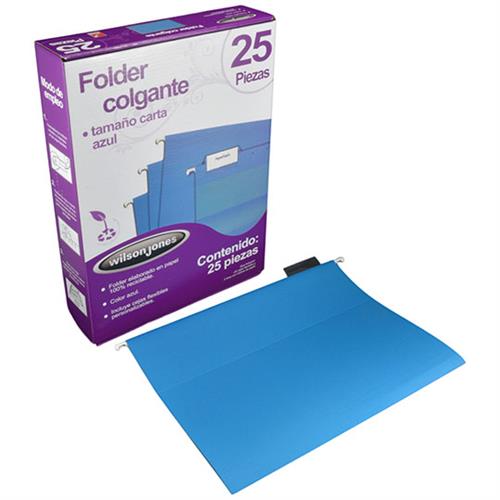 FOLDER COLGANTE WILSON JONES P3638 TAMAÑO CARTA 1 PAQUETE CON 25 PIEZAS-ACCO