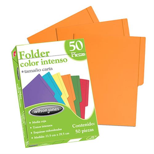 FOLDER WILSON JONES P3292 TAMAÑO CARTA 1 PAQUETE CON 50 PIEZAS-ACCO