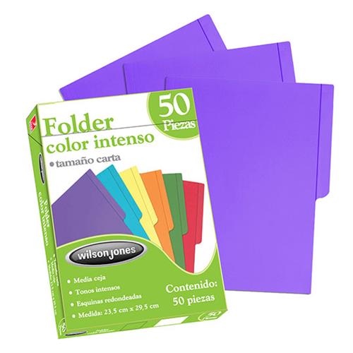 FOLDER WILSON JONES P3293 TAMAÑO CARTA 1 PAQUETE CON 50 PIEZAS-ACCO