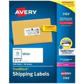 ETIQUETAS LASER BLANCAS AVERY 30603 DE 5.1X10.2 CM 1 PAQUETE-AVERY