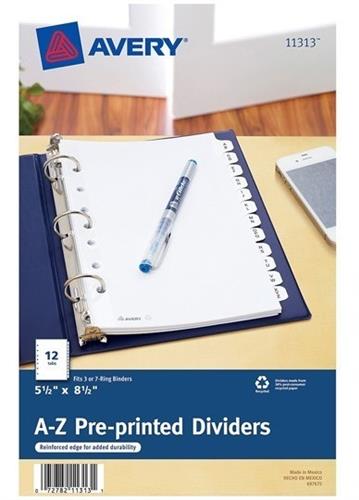 SEPARADOR AVERY 11313 CON 12 DIVISIONES-AVERY