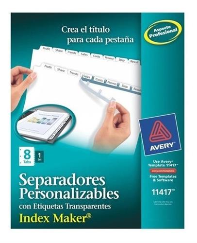 SEPARADOR AVERY 11417 CON 8 DIVISIONES-AVERY