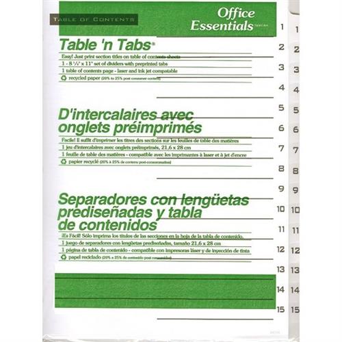 SEPARADOR OFFICE ESSENTIAL 11674 CON 15 DIVISIONES-AVERY