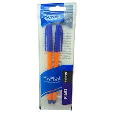 BOLIGRAFO AZOR PIN POINT AZUL PUNTO FINO 0.7MM BARRIL REDONDO BLISTER 2 PZ-AZOR