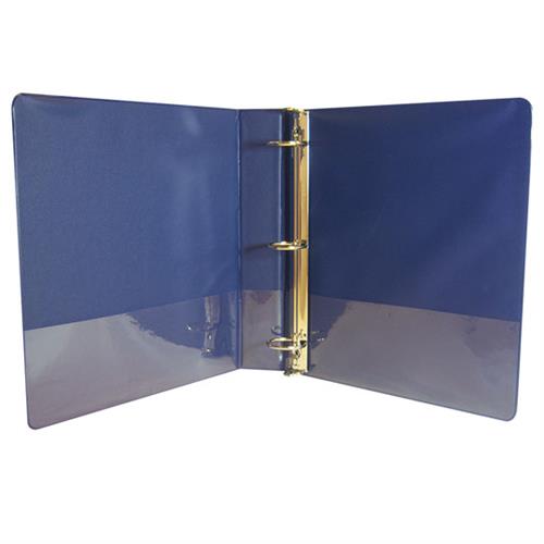 CARPETA DE VINIL BASICA ARILLO EN O DE 1.5´´ AZUL KINERA 9600AZ 1 PIEZA-AZOR