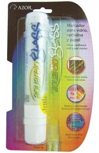 MARCADOR PARA VIDRIO AZOR AQUARELO GLASS 22125BL 1 PIEZA-AZOR