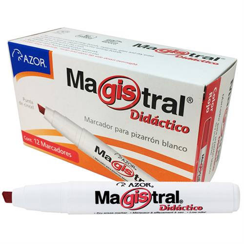 MARCADOR PARA PIZARRON AZOR MAGISTRAL DIDACTICO 8350RO 1 PIEZA-AZOR