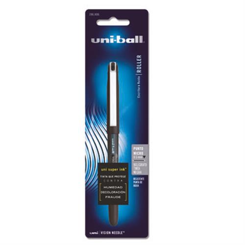 ROLLER UNI-BALL NEEDLE DE TINTA COLOR NEGRA PUNTO EXTRA FINO MEDIDA 0.5 MM 1 PIEZA-BEROL