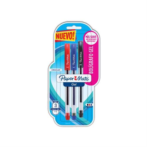 BOLIGRAFO BEROL 2066238 COLOR NEGRO,AZUL Y ROJO DE PUNTO FINO BLISTER CON 3 PZ-BEROL