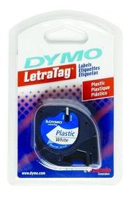 CINTA PARA ROTULADOR DYMO LETRATAG COLOR PERLA SOBRE COLOR BLANCO TAMAÑO 12MM X 4M-BEROL