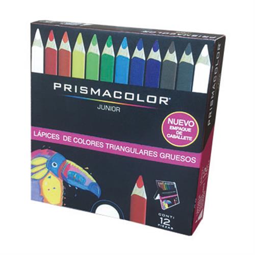 LAPICES DE COLORES PRISMACOLOR PRISMACOLOR ESCOLAR DE MADERA 1 CAJA CON 12 PIEZAS-BEROL