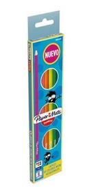 LAPICES DE COLORES PAPER MATE FANTASY DE MADERA 1 CAJA CON 6 PIEZAS-BEROL