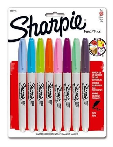 MARCADORES PERMANENTE BEROL SHARPIE 1812776 1 PAQUETE CON 8 PIEZAS-BEROL