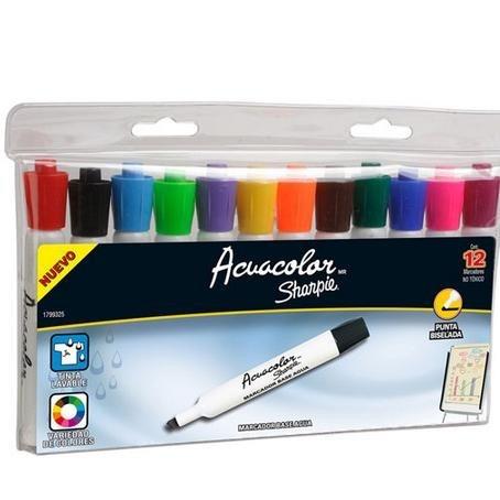 MARCADORES BASE AGUA SHARPIE ACUACOLOR 1 PAQUETE CON 12 PIEZAS-BEROL