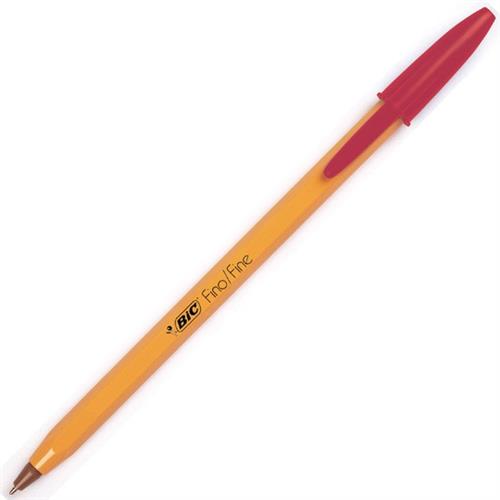 BOLIGRAFO BIC CLASICO ROJO DE PUNTO FINO 0.8 MM TIPO DE BARRIL HEXAGONAL 12 PIEZA-BIC