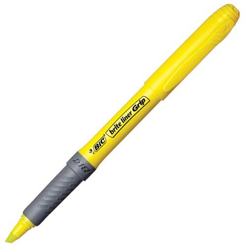 MARCATEXTO RESALTADOR BIC BRITE LINER GRIP 1 PIEZA-BIC