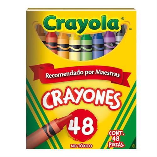 CRAYONES CRAYOLA COLOR SURTIDO CAJA CON 48 PIEZAS-CRAYOLA