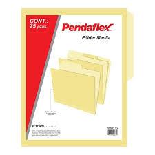 FOLDER PENDAFLEX M0025 TAMAÑO CARTA 1 PAQUETE CON 25 PIEZAS-ESSELTE