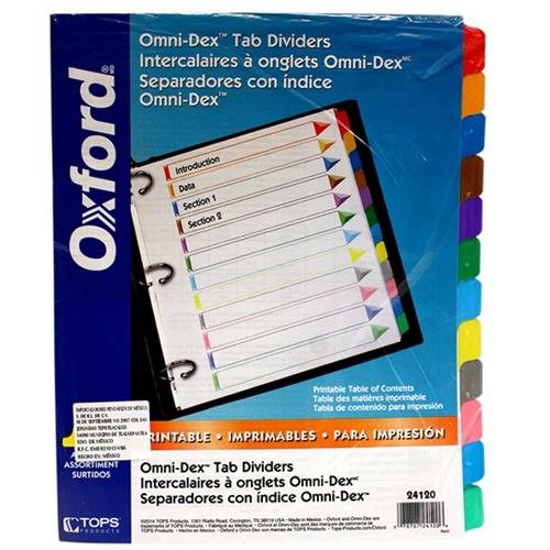 SEPARADOR OXFORD 24120 CON 12 DIVISIONES-ESSELTE