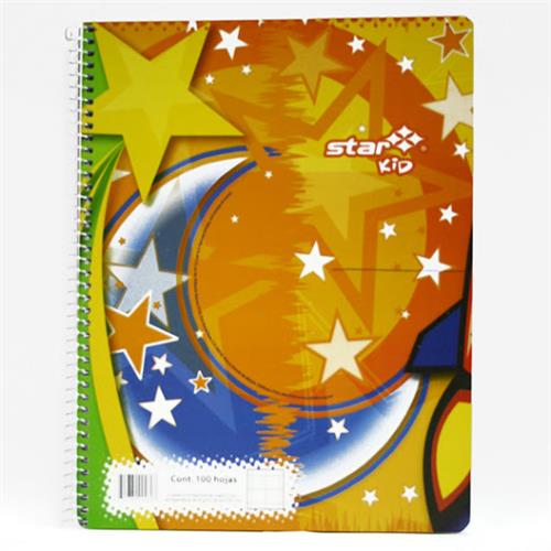 CUADERNO PROFESIONAL ESTRELLA CUADRO GRANDE 100 HOJAS-ESTRELLA