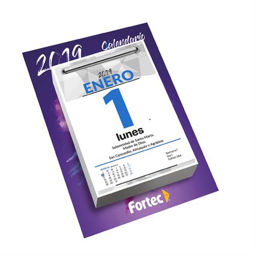 CALENDARIO AÑO 2020 FORTEC EXFOLIADOR N/A PAPEL-FORTEC