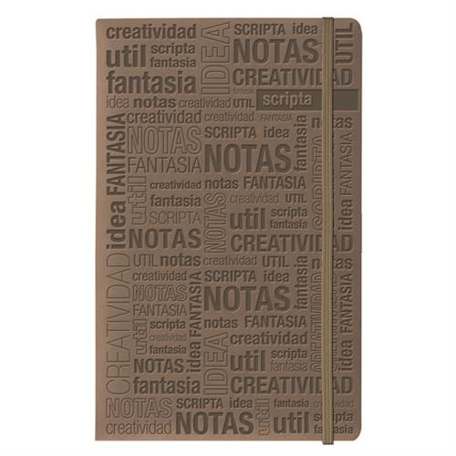 CUADERNO DE NOTAS RAYA FORTEC 192 HOJAS PASTA RIGIDA TIPO PIEL COSIDO/PEGADO 1 PZA-FORTEC