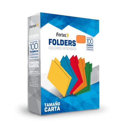 FOLDER FORTEC 1161 TAMAÑO CARTA 1 PAQUETE CON 100 PIEZAS-FORTEC