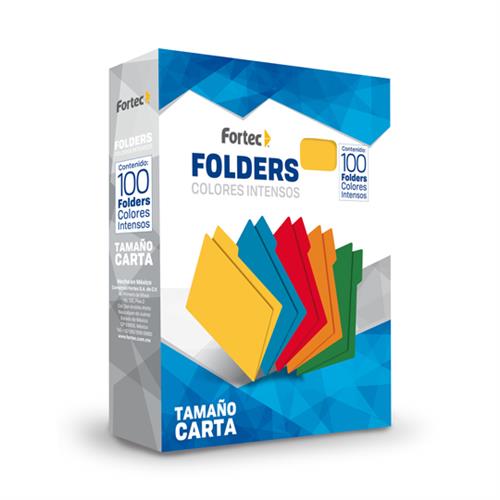 FOLDER FORTEC 1162 TAMAÑO CARTA 1 PAQUETE CON 100 PIEZAS-FORTEC