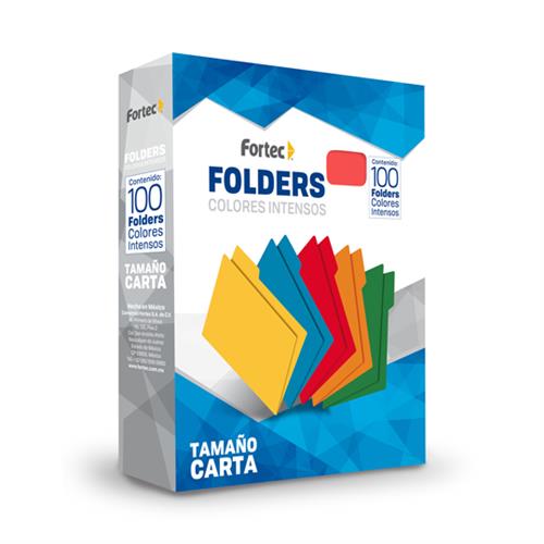 FOLDER FORTEC 1163 TAMAÑO CARTA 1 PAQUETE CON 100 PIEZAS-FORTEC