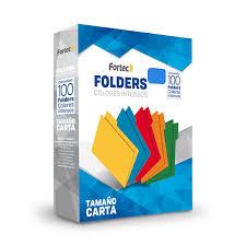 FOLDER FORTEC 1164 TAMAÑO CARTA 1 PAQUETE CON 100 PIEZAS-FORTEC