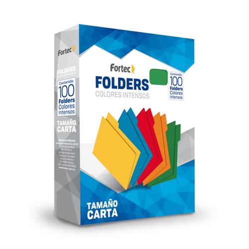 FOLDER FORTEC 1165 TAMAÑO CARTA 1 PAQUETE CON 100 PIEZAS-FORTEC